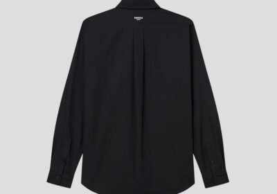 Ανδρικό-Μαύρο-Casual-Embroidered-Poplin-Shirt-KENZO-2