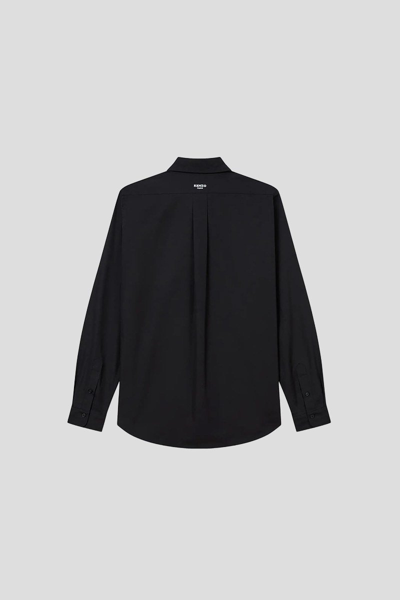 Ανδρικό-Μαύρο-Casual-Embroidered-Poplin-Shirt-KENZO-2