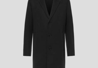 Ανδρικό-Μαύρο-Classic-Blazer-Coat-In-Double-Faced-DRYKORN