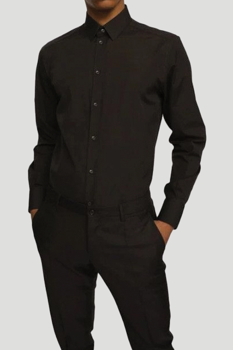 Ανδρικό Μαύρο Classic Shirt In DOLCE&GABBANA