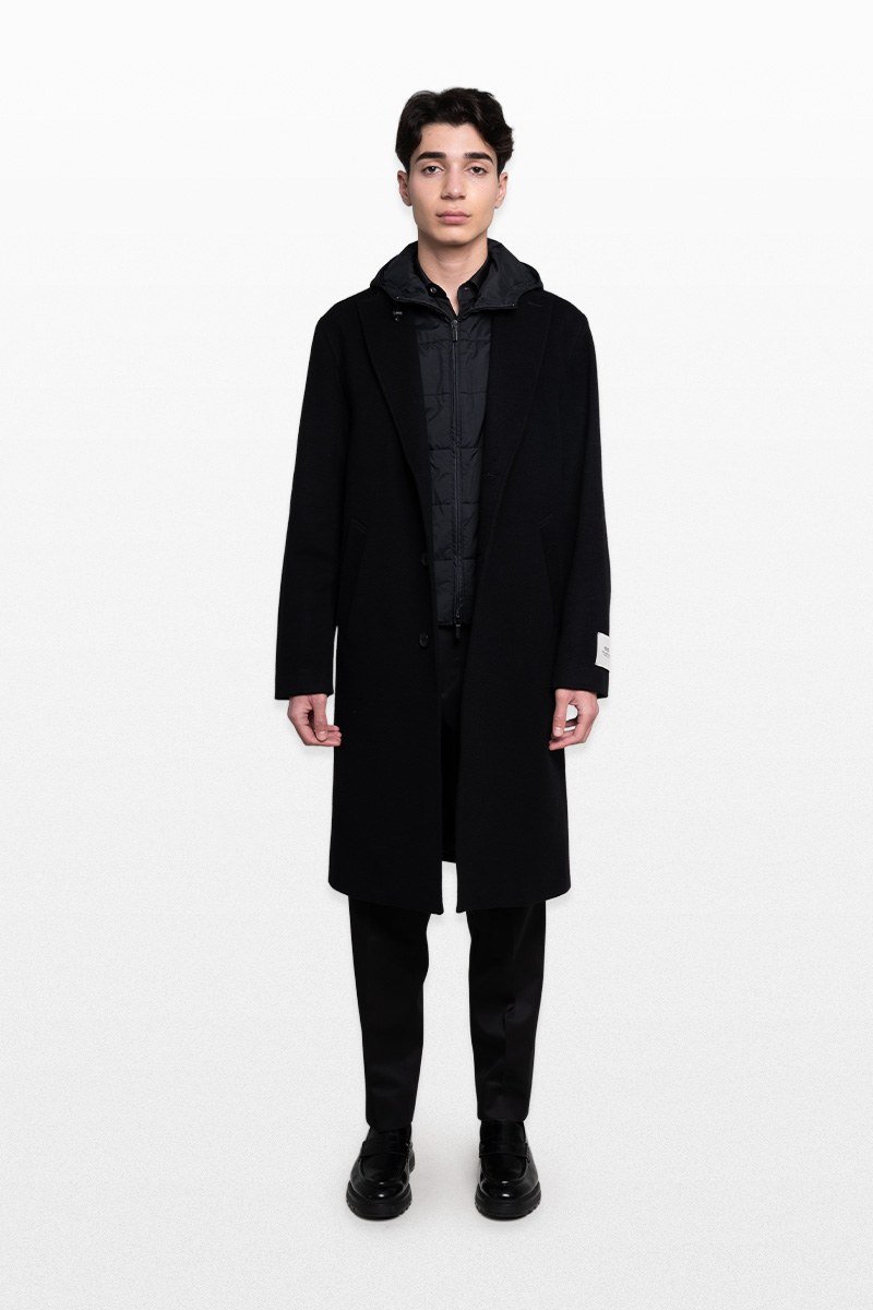 Ανδρικό Μαύρο Coat In Black CORNELIANI