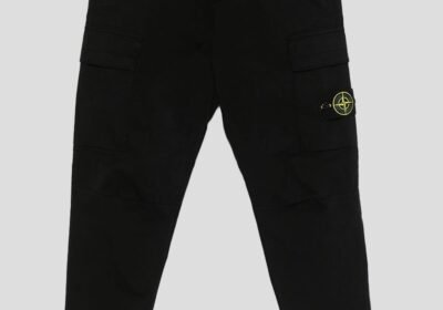Ανδρικό-Μαύρο-Compass-badge-Cargo-Pants-STONE-ISLAND