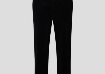 Ανδρικό-Μαύρο-Corduroy-Regular-Fit-Trousers-SELECTED-HOMME