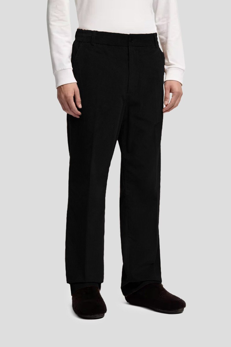 Ανδρικό Μαύρο Corduroy Tailored Trousers MONCLER