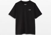 Ανδρικό Μαύρο Cotton T Shirt MM6 MAISON MARGIELA