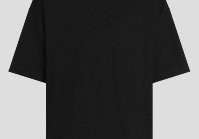 Ανδρικό-Μαύρο-Cotton-T-shirt-With-Logo-DOLCEGABBANA