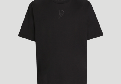 Ανδρικό-Μαύρο-Cotton-T-shirt-With-Logo-Embroidery-DOLCEGABBANA
