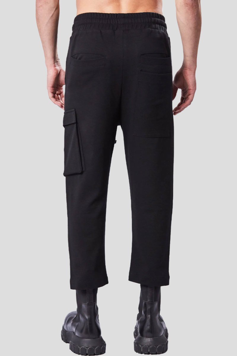 Ανδρικό Μαύρο Cropped Croth Trousers THOM KROM
