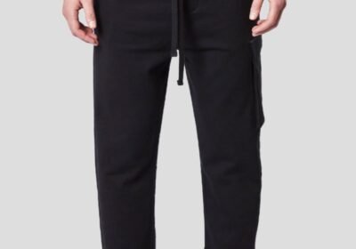 Ανδρικό-Μαύρο-Cropped-Croth-Trousers-In-Black-THOM-KROM