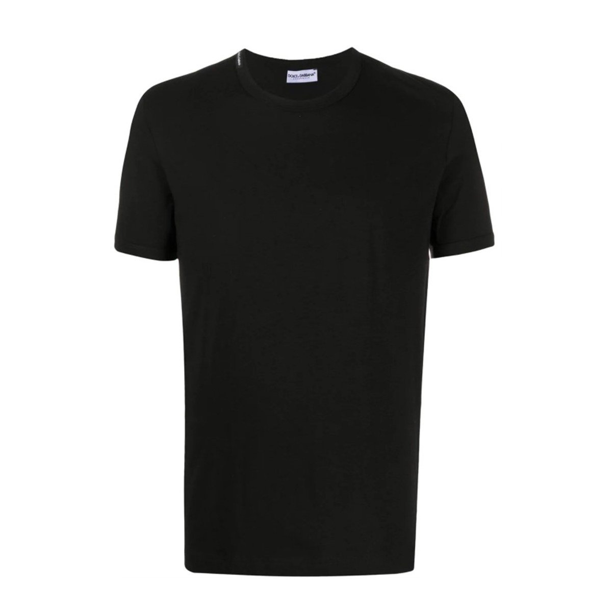 Ανδρικό-Μαύρο-DG-Black-Crew-Neck-T-shirt-DOLCEGABBANA
