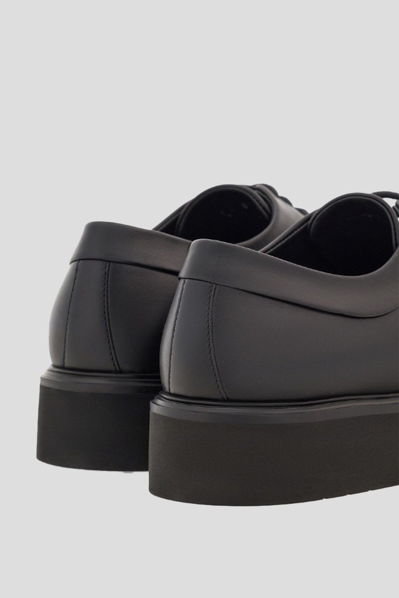 Ανδρικό Μαύρο Derby With Ornament SALVATORE FERRAGAMO