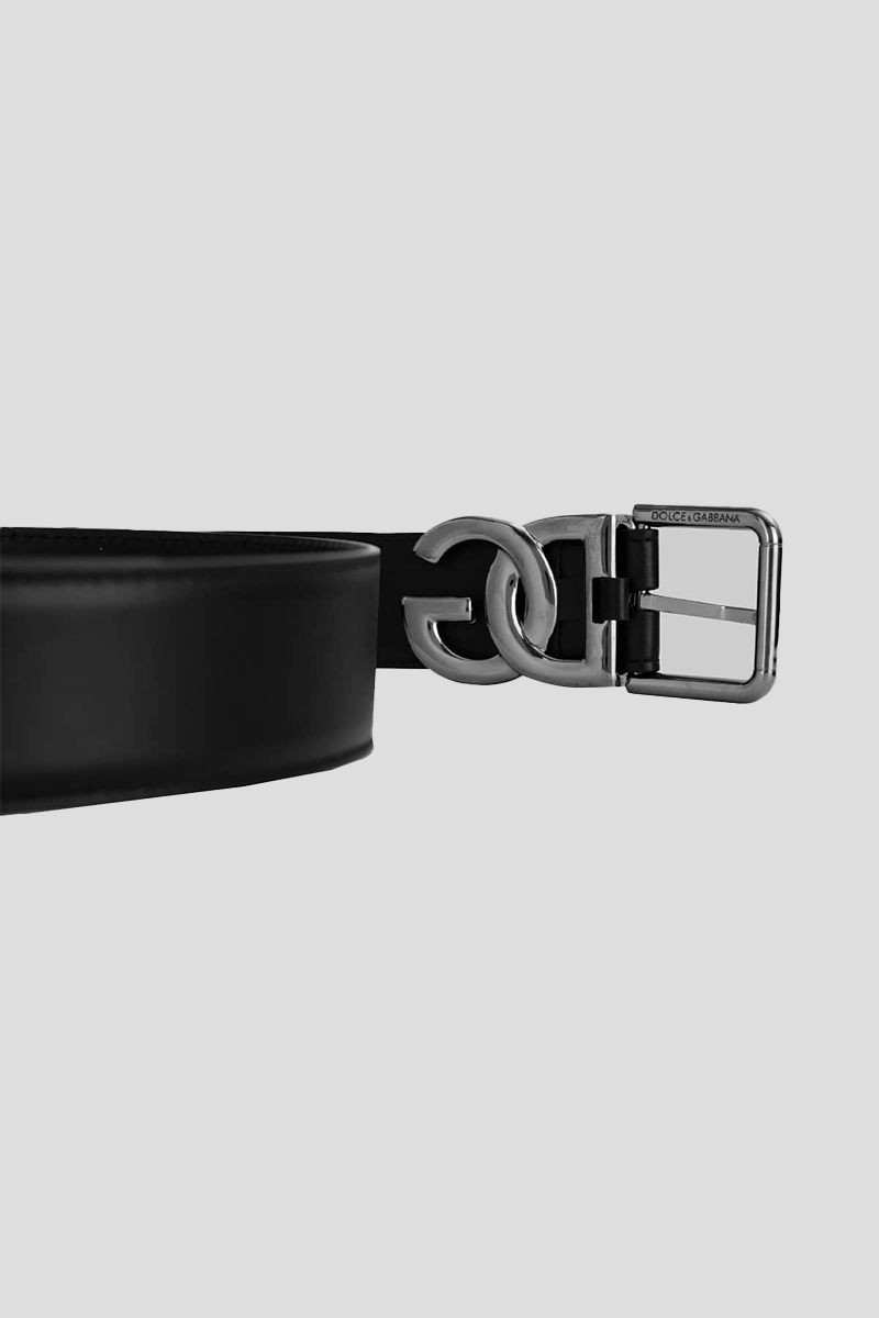 Ανδρικό Μαύρο Dg Logo Belt DOLCE&GABBANA
