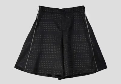 Ανδρικό-Μαύρο-Dot-Print-Shorts-Black-BLACK-COMME-DES-GARCONS
