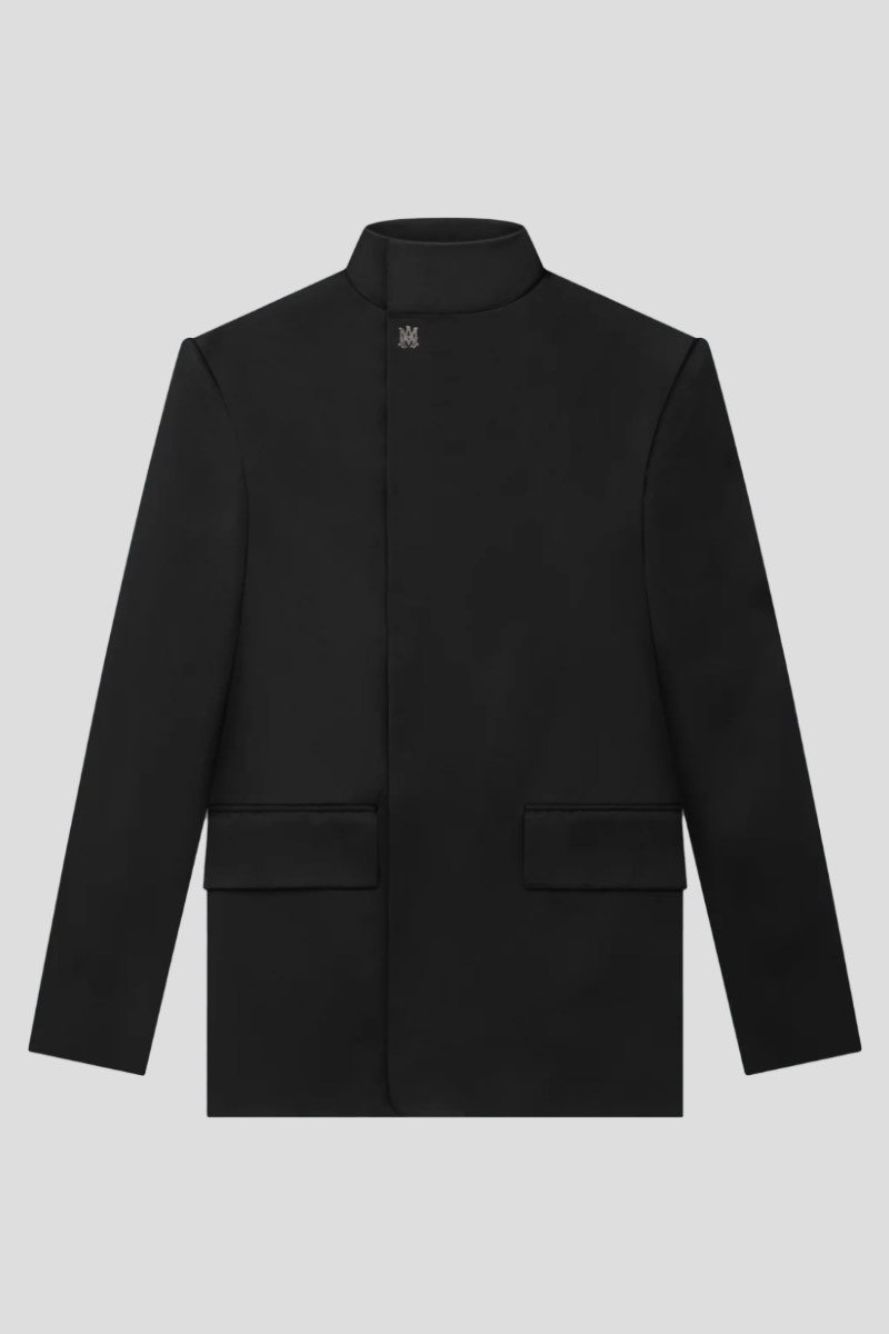 Ανδρικό-Μαύρο-Double-Breasted-Stand-Collar-Blazer-AMIRI