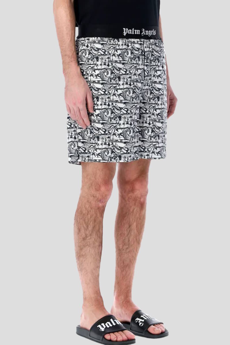 Ανδρικό Μαύρο Easy Grammic Waves PALM ANGELS