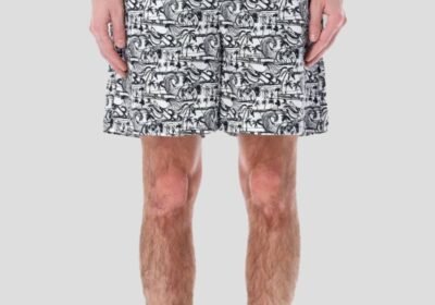 Ανδρικό-Μαύρο-Easy-Grammic-Waves-Easy-Shorts-PALM-ANGELS