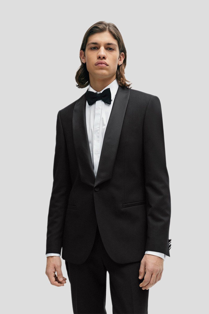 Ανδρικό Μαύρο Evening Slim Fit HUGO