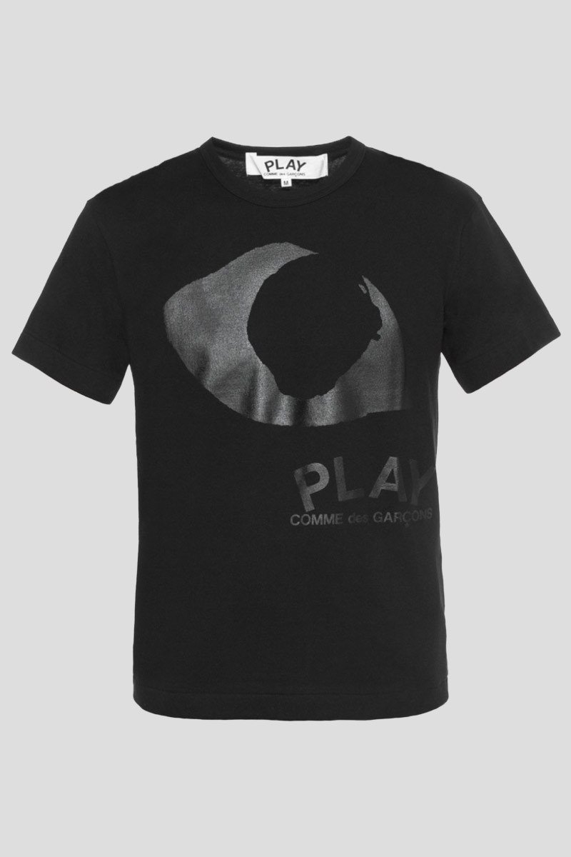 Ανδρικό-Μαύρο-Eye-T-Shirt-In-Black-COMME-DES-GARCONS-PLAY