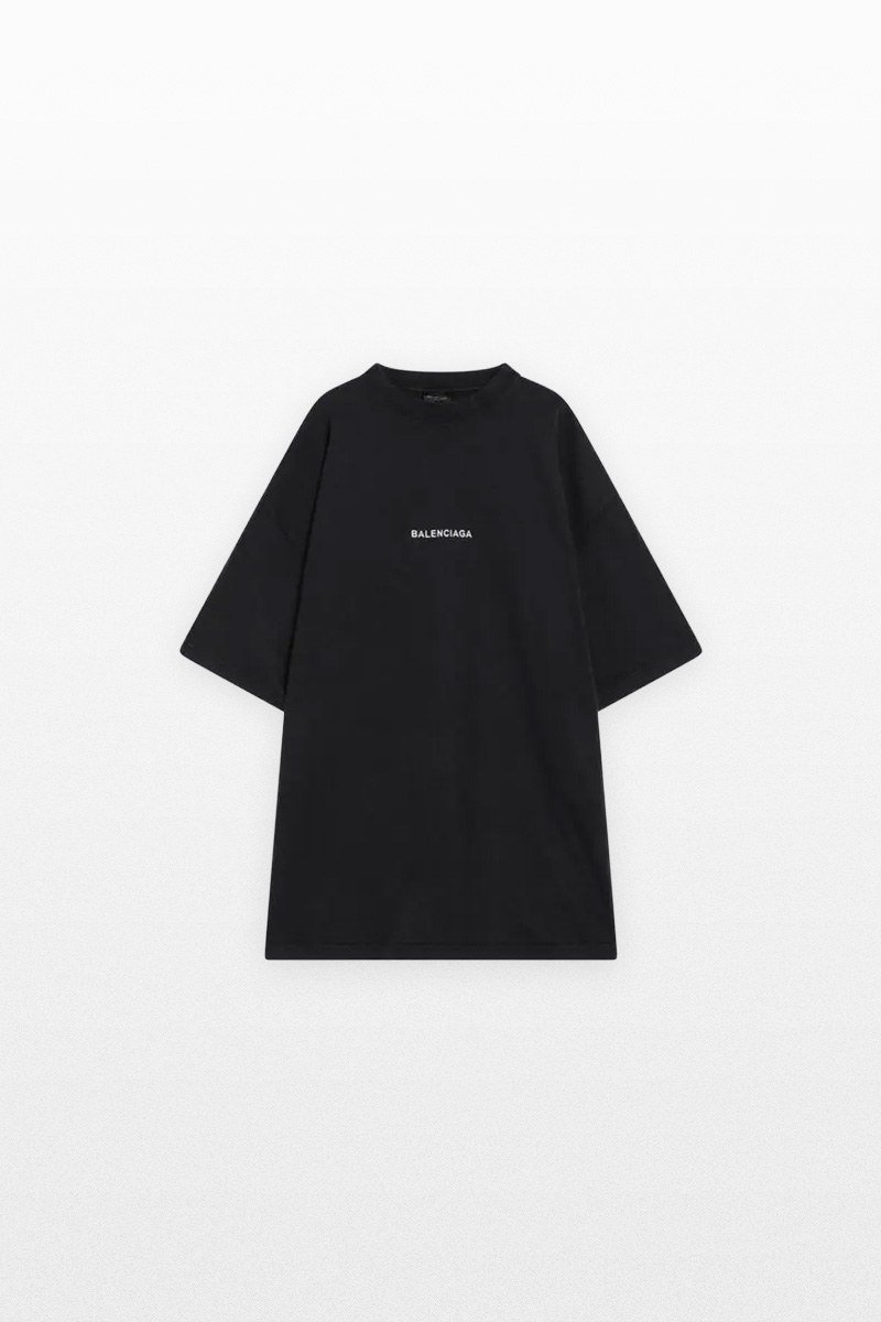 Ανδρικό-Μαύρο-Faded-Dry-Fleece-Uniform-Merch-T-Shirt-BALENCIAGA