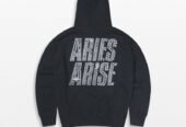 Ανδρικό Μαύρο Faded Studmeggedon Hoodie ARIES