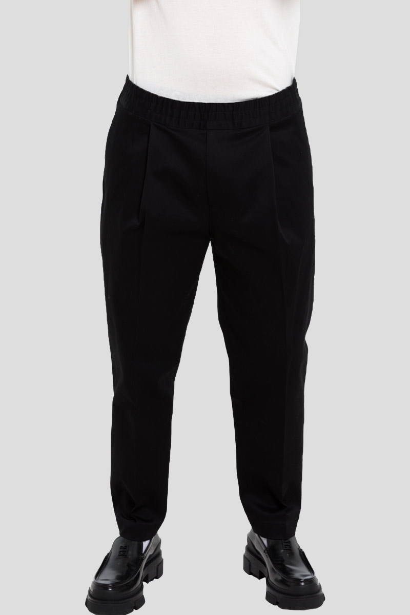 Ανδρικό Μαύρο Fit Trousers In BRIGLIA