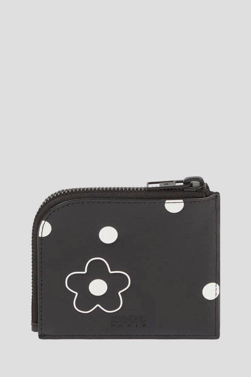 Ανδρικό Μαύρο Floral Print Leather KENZO