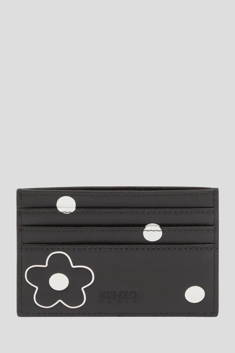 Ανδρικό Μαύρο Floral Print Leather KENZO