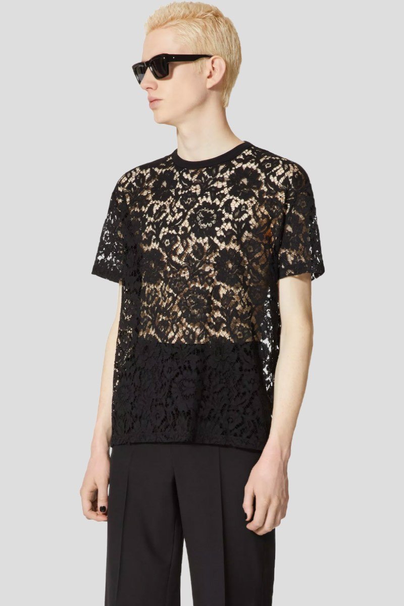 Ανδρικό Μαύρο Flower Black Top VALENTINO GARAVANI