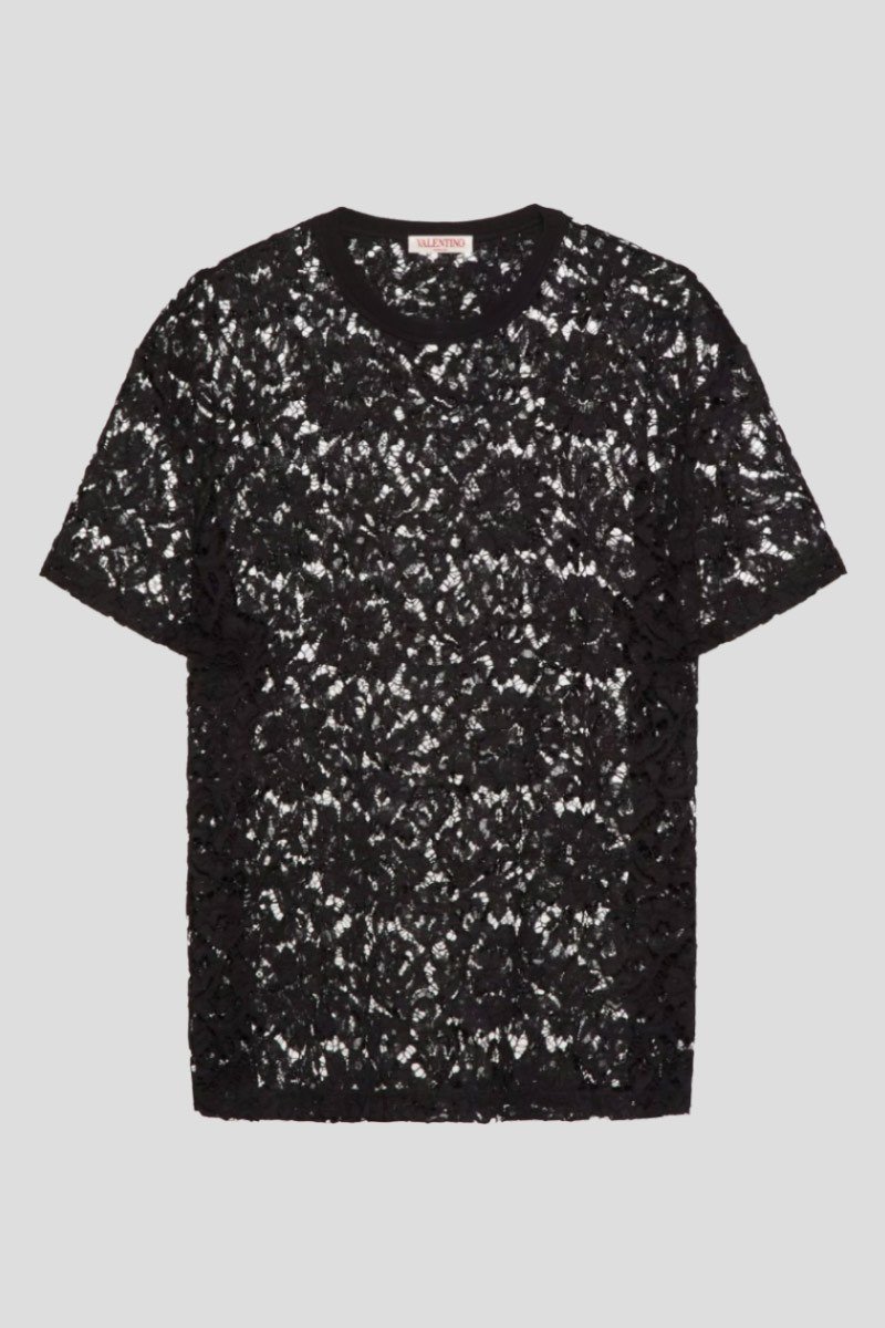 Ανδρικό Μαύρο Flower Black Top VALENTINO GARAVANI