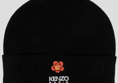 Ανδρικό-Μαύρο-Flower-Wool-Beanie-KENZO