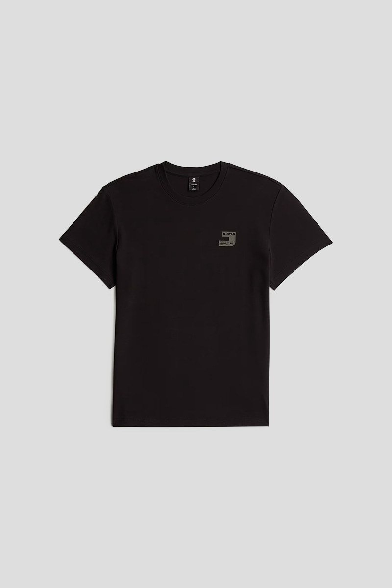 Ανδρικό-Μαύρο-G-Star-Chest-Logo-T-Shirt-G-STAR