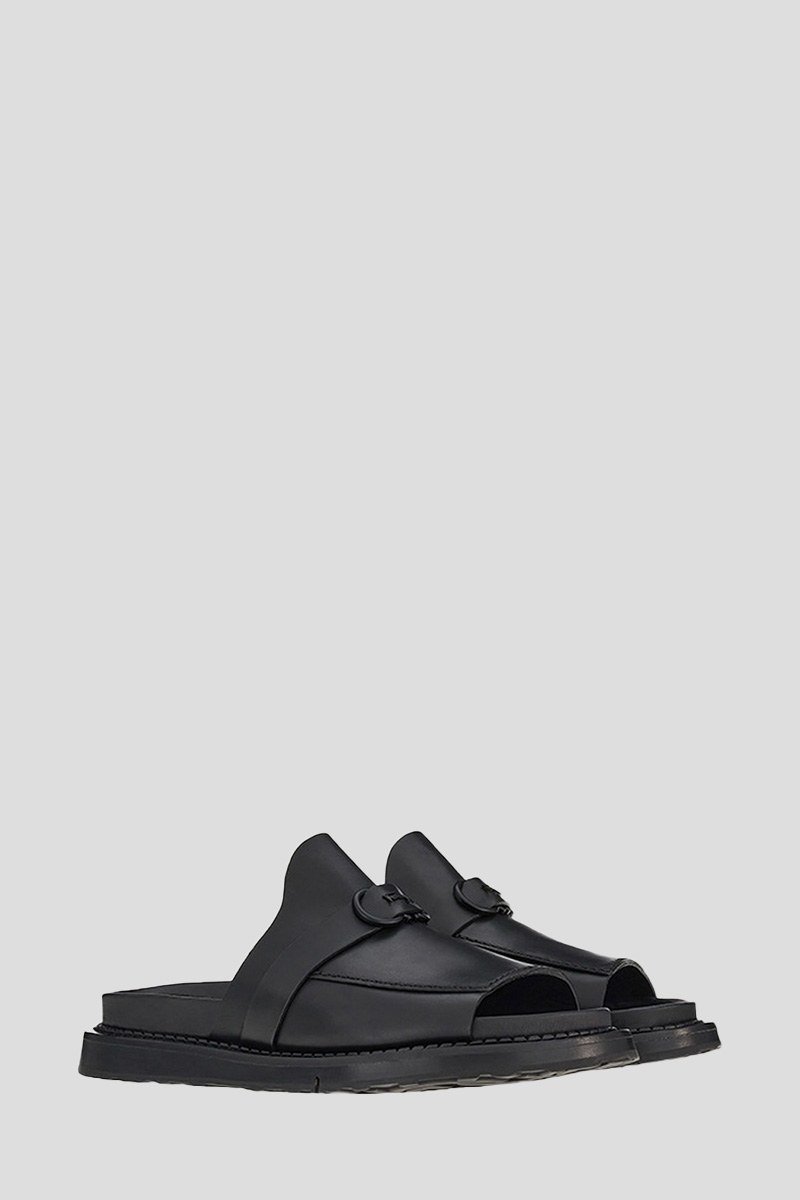 Ανδρικό Μαύρο Gancini Black Sandals SALVATORE FERRAGAMO