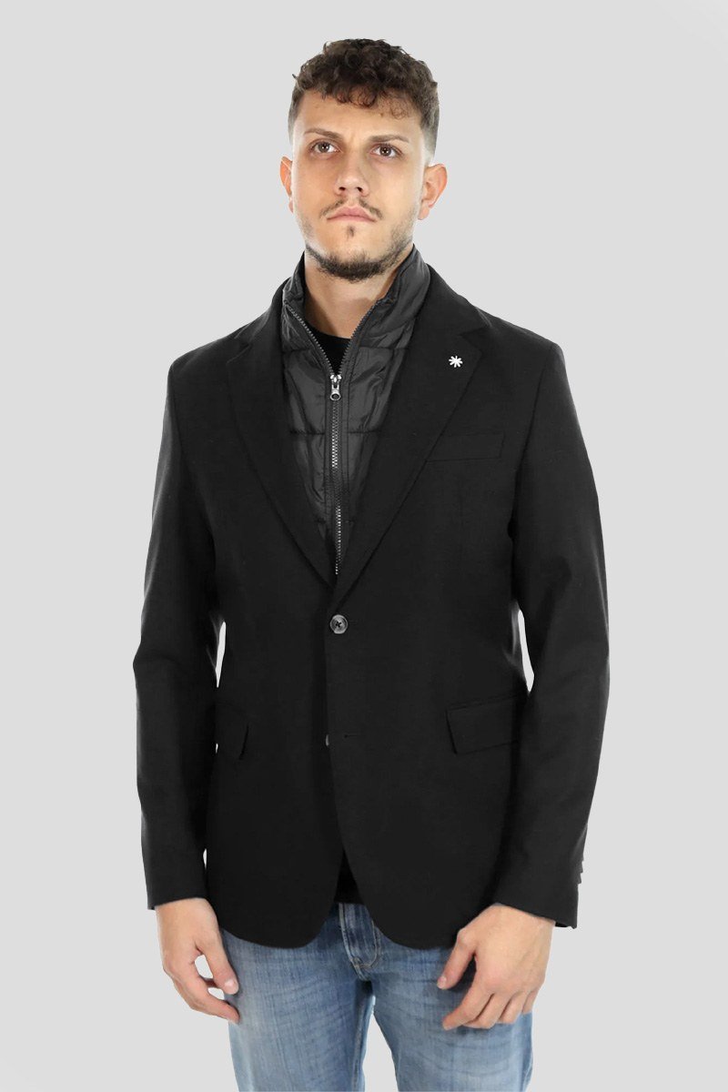 Ανδρικό-Μαύρο-Giacche-Blazer-MANUEL-RITZ