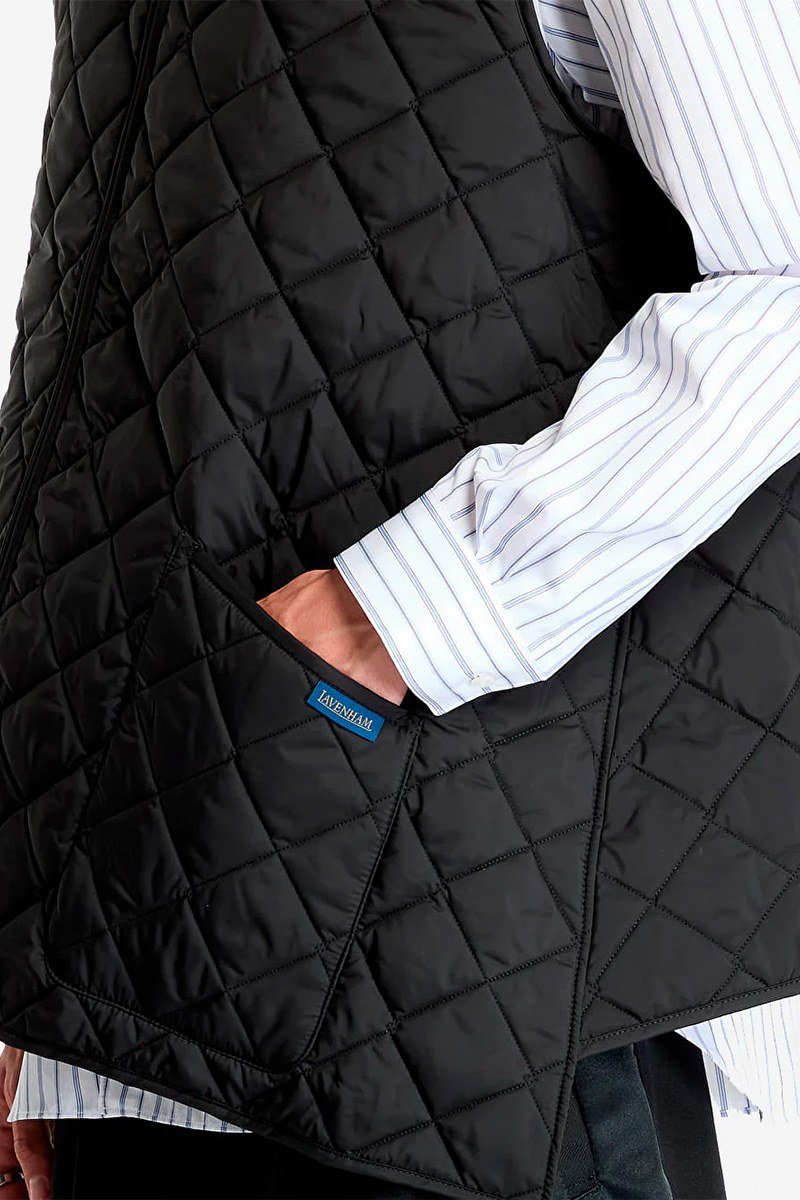 Ανδρικό Μαύρο Gilet A Taglio COMME DES GARÇONS PLAY