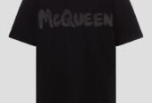 Ανδρικό Μαύρο Graffiti T Shirt ALEXANDER MCQUEEN