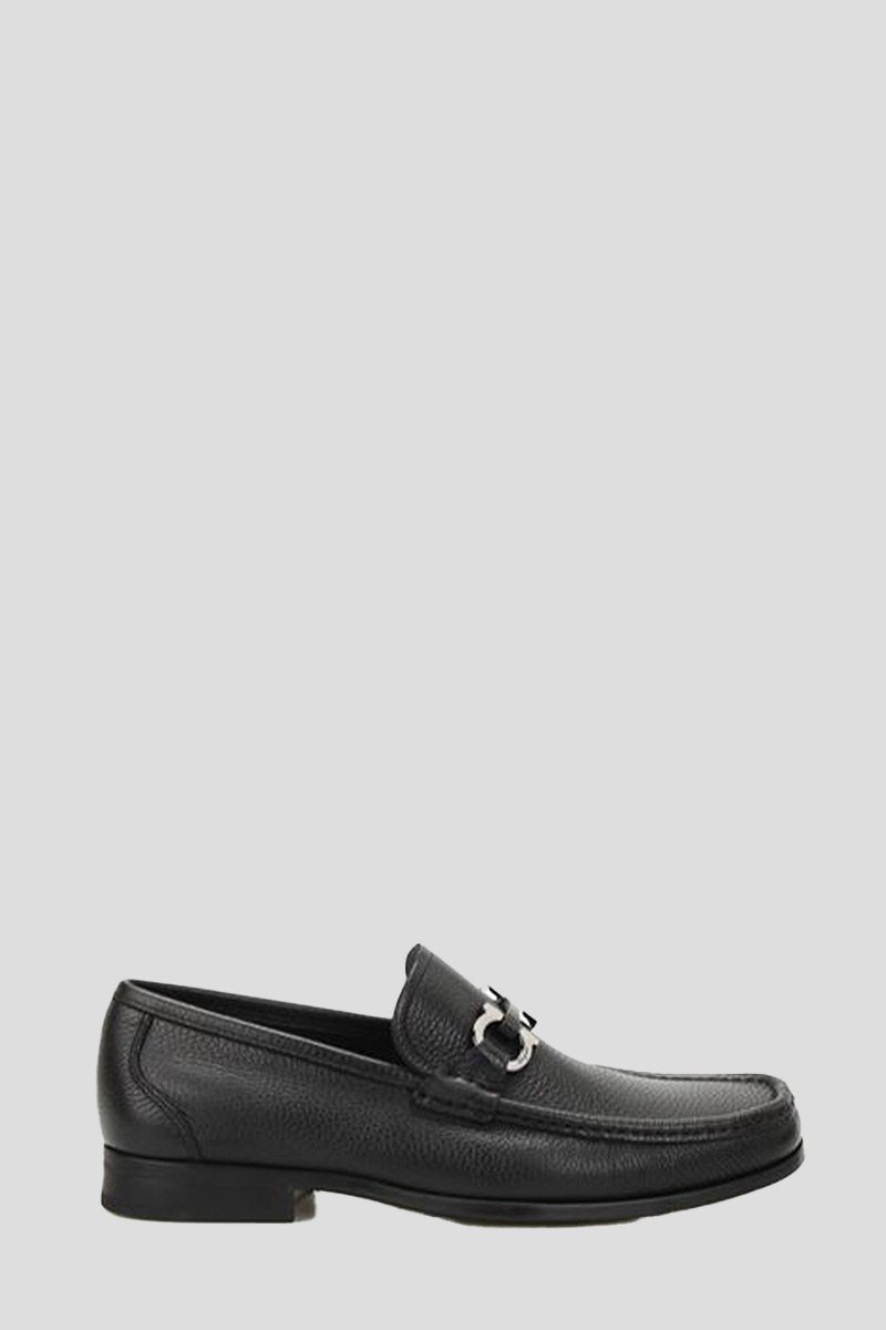 Ανδρικό-Μαύρο-Grandioso-Hammered-Leather-Loafers-SALVATORE-FERRAGAMO