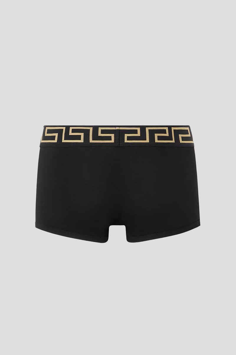 Ανδρικό Μαύρο Greca Border Trunks VERSACE
