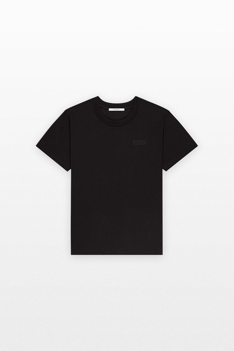 Ανδρικό-Μαύρο-Grosgrain-Givenchy-Patch-T-shirt-GIVENCHY