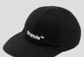 Ανδρικό Μαύρο Helvetica Baseball Cap OFF-WHITE
