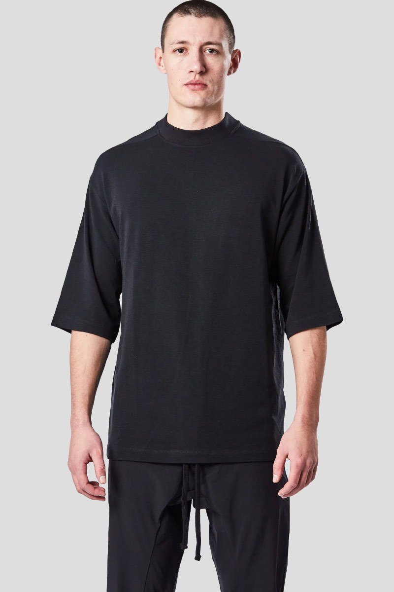 Ανδρικό-Μαύρο-High-Collar-Black-Tee-THOM-KROM