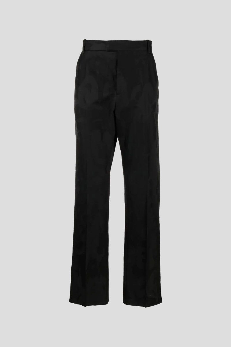 Ανδρικό Μαύρο Jacquard Tailored Trousers ALEXANDER MCQUEEN