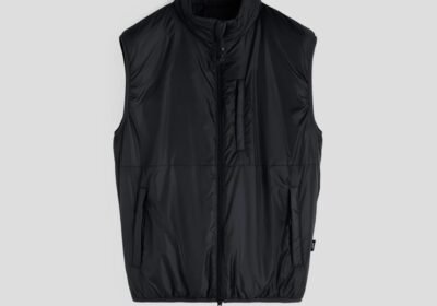 Ανδρικό-Μαύρο-Jil-Technical-Fabric-Gilet-ASPESI