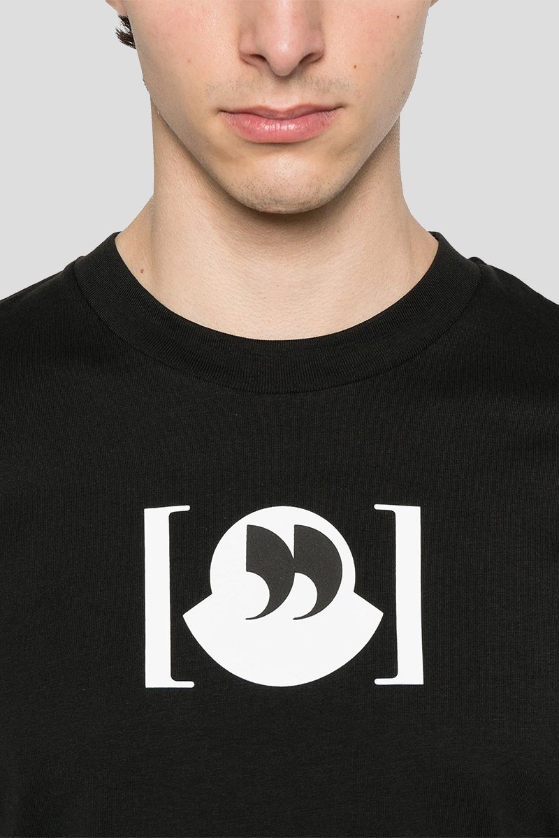 Ανδρικό Μαύρο Katoenen T shirt MONCLER