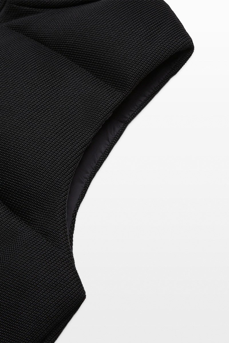 Ανδρικό Μαύρο Knit Sleeveless Down UNITY