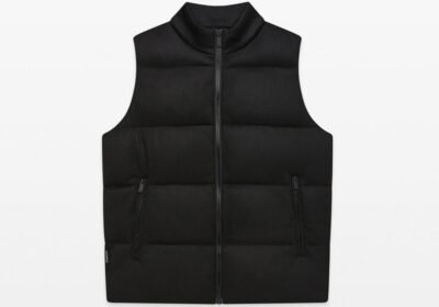 Ανδρικό-Μαύρο-Knit-Sleeveless-Down-Jacket-UNITY