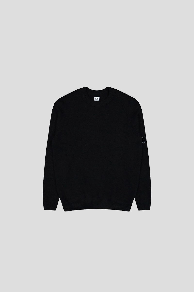 Ανδρικό Μαύρο Knitted Crewneck Sweater C.P. COMPANY