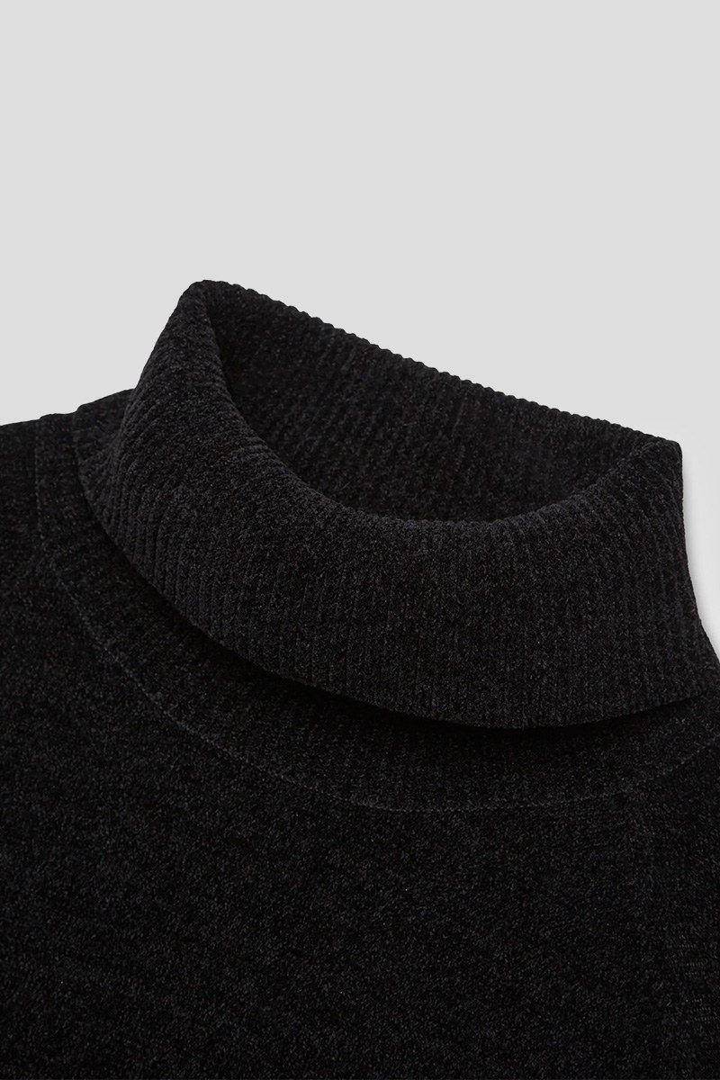 Ανδρικό Μαύρο Knitted Mens Sweater UNITY