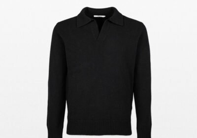 Ανδρικό-Μαύρο-Knitted-Polo-39MASQ