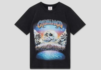 Ανδρικό-Μαύρο-La-Premonition-Short-Sleeve-T-Shirt-CASABLANCA