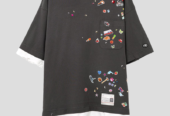 Ανδρικό Μαύρο Layered T shirt MAISON MIHARA YASUHIRO